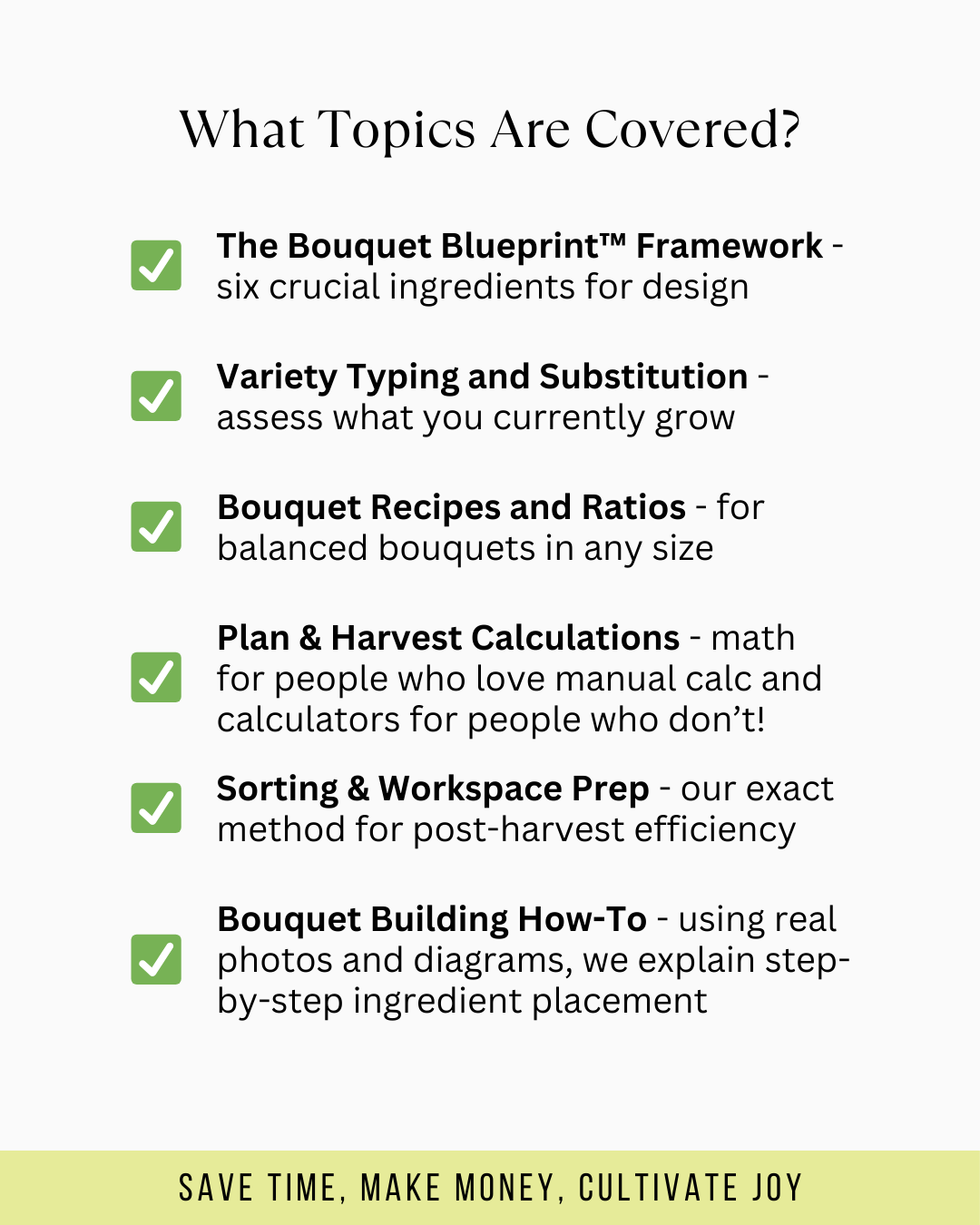 The Bouquet Blueprint Workbook