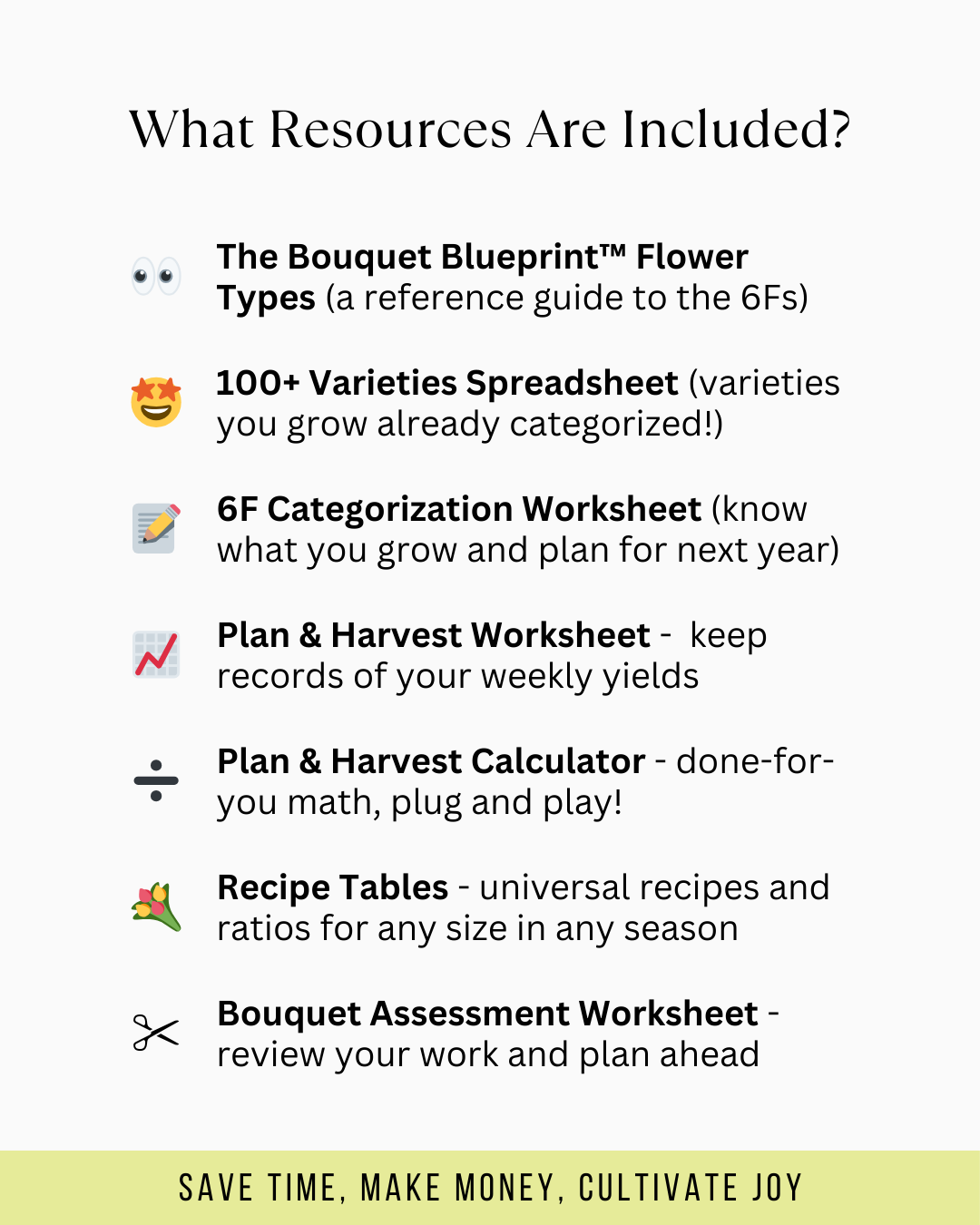 The Bouquet Blueprint Workbook
