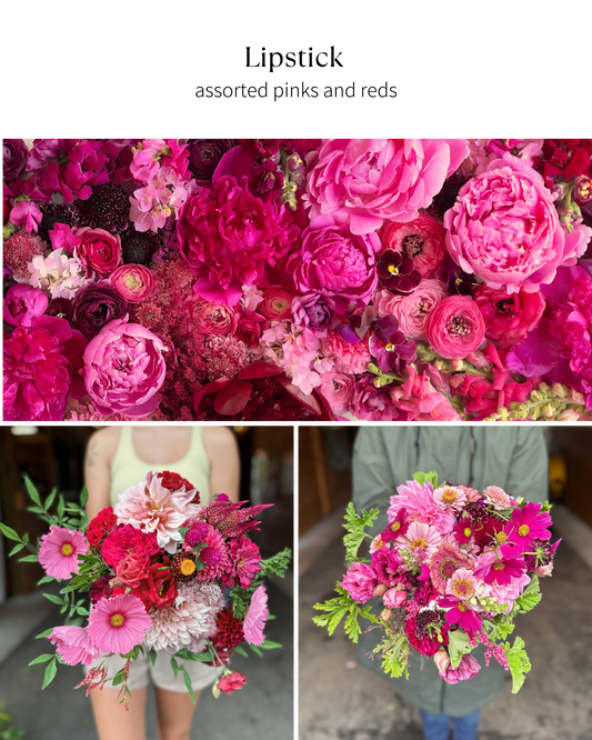 Bloom Bucket: Lipstick (50 Stems)