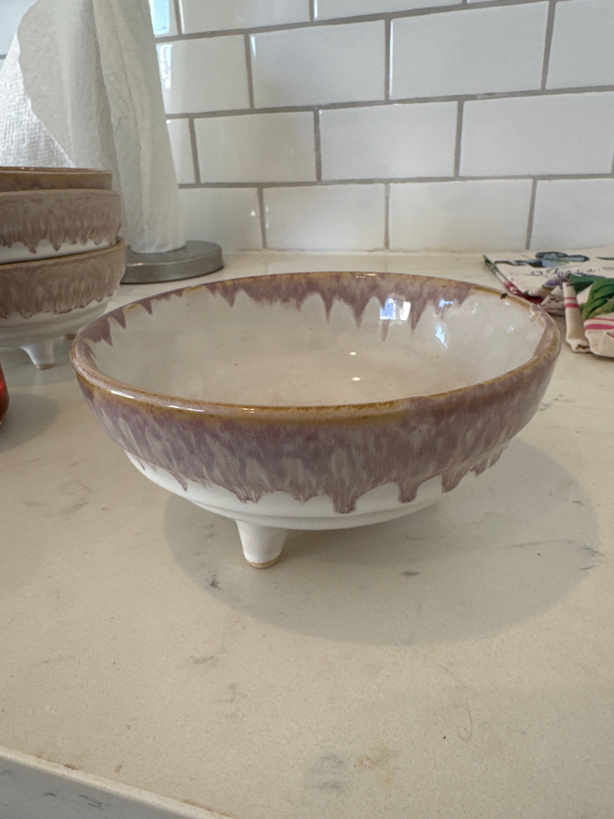 Footed bowl vase