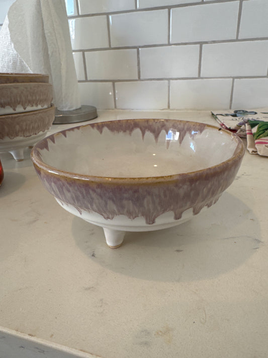 Footed bowl vase