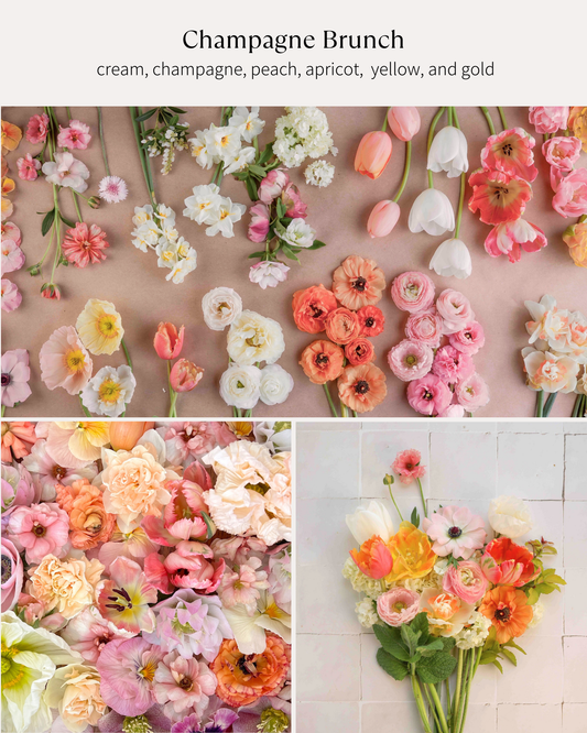 Bloom Bucket: Champagne Brunch (50 Stems)