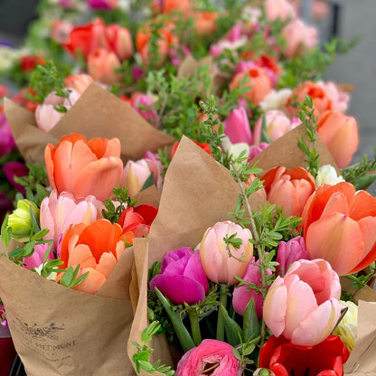 Tulip bouquet subscriptions ready for local delivery